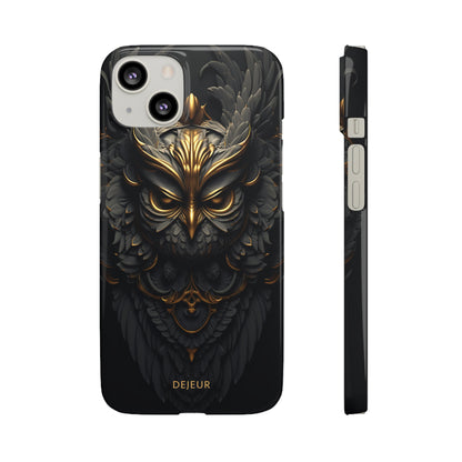 Golden Dark Owl - iPhone Snap Case