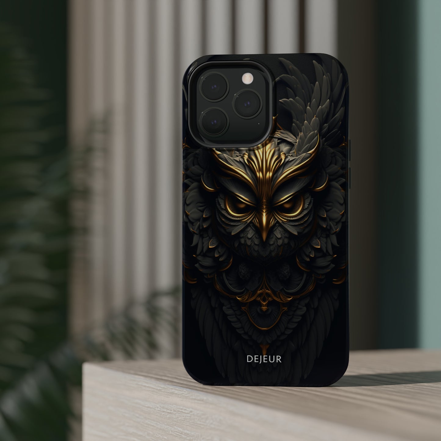 Golden Dark Owl - iPhone MagSafe Tough Case