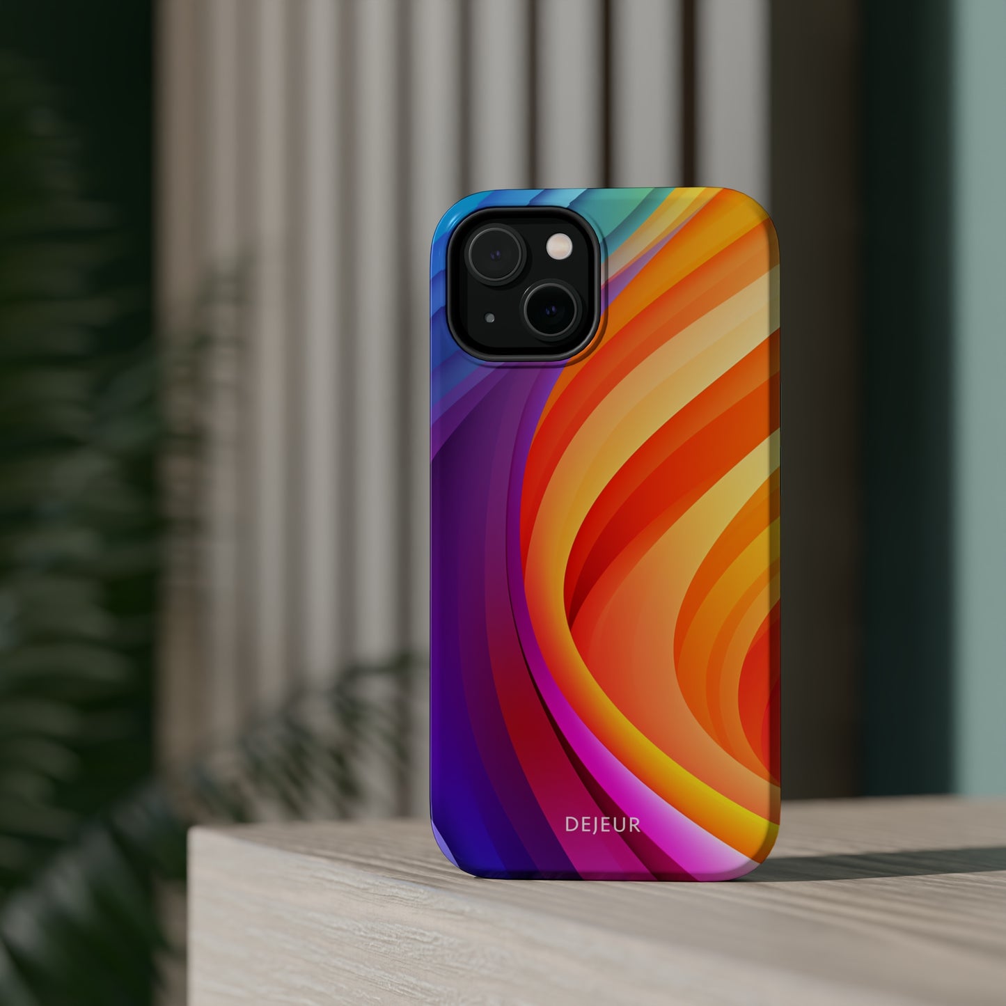 Rainbow Waves - iPhone MagSafe Tough Case