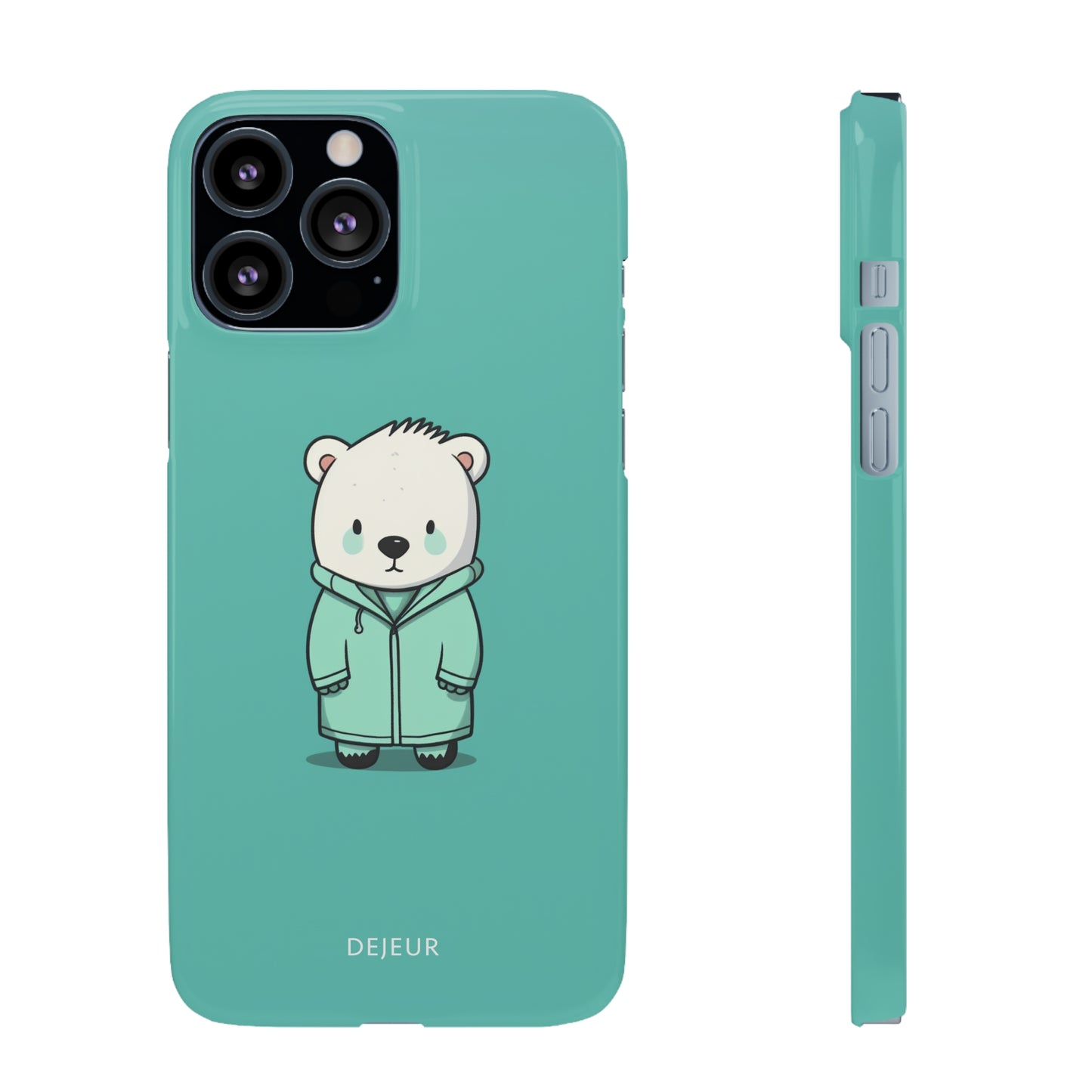 Aqua Coat Bear - iPhone Snap Case