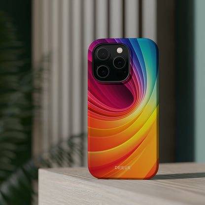 Rainbow Swirl - iPhone MagSafe Tough Case