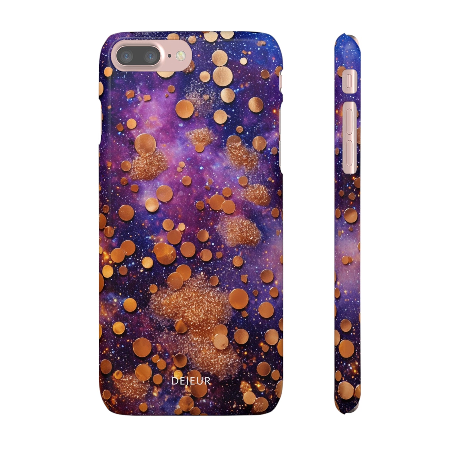 Cosmic Glitter Circles - iPhone Snap Case