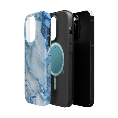 Sky Blue Marble - iPhone MagSafe Tough Case