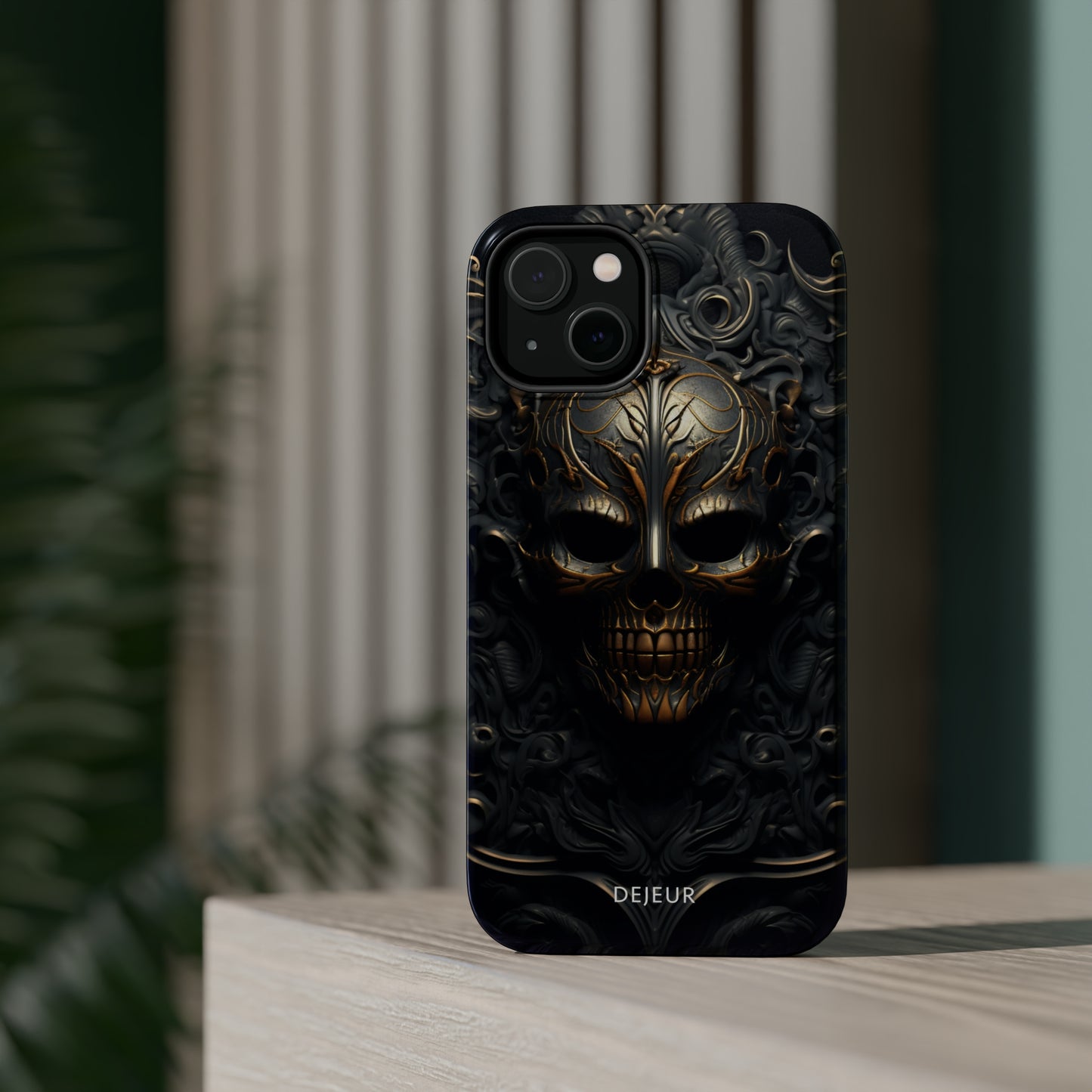 Dark Bronze Skull - iPhone MagSafe Tough Case