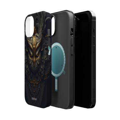 Golden Dark Owl - iPhone MagSafe Tough Case