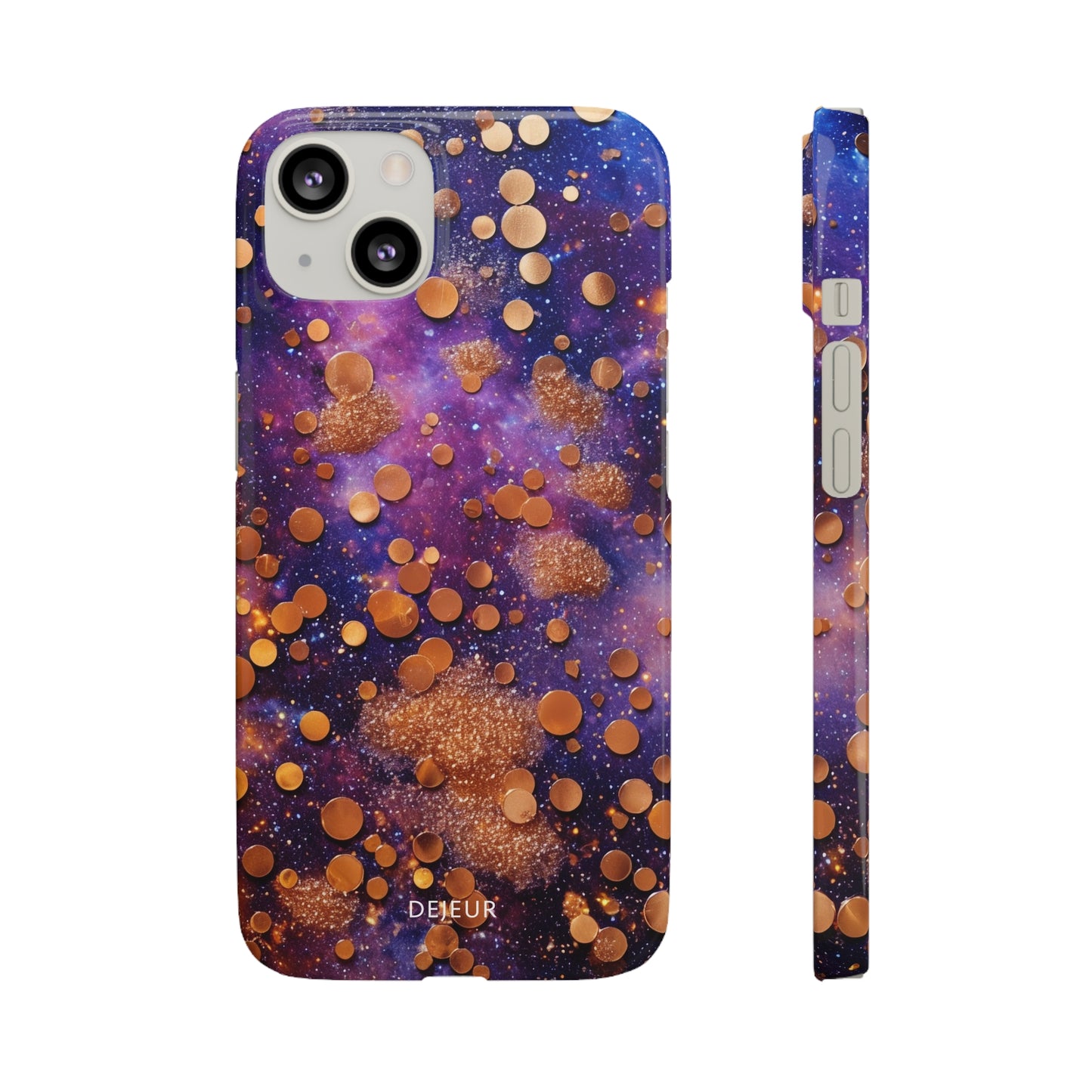 Cosmic Glitter Circles - iPhone Snap Case