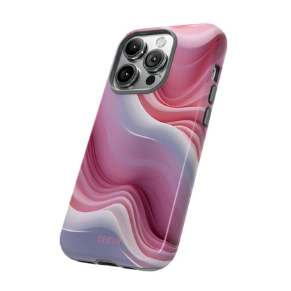 Pink Cream Waves - iPhone Tough Case