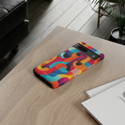 Curved Abstract Shapes - Google Pixel Tough Case