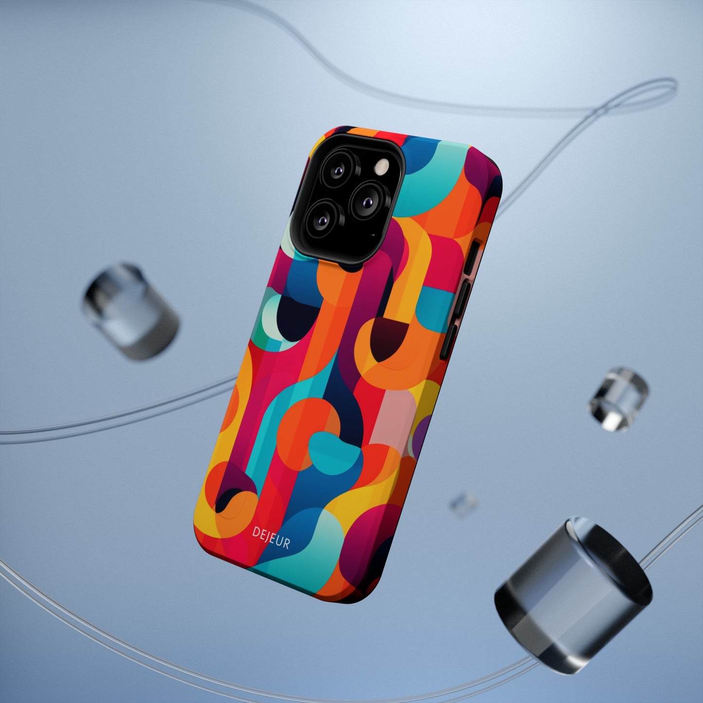 Curved Abstract Shapes - iPhone MagSafe Tough Case