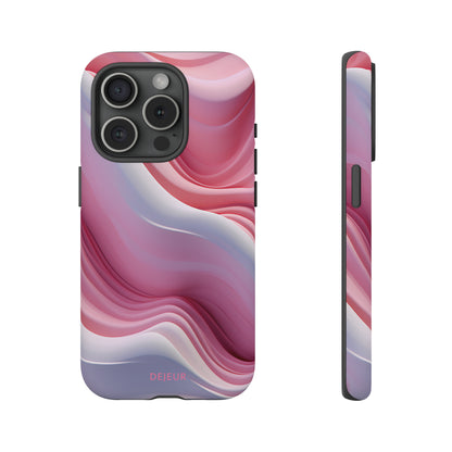 Pink Cream Waves - iPhone Tough Case