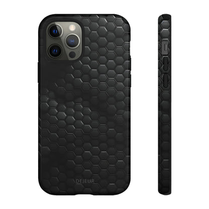 Black Carbon Matrix - iPhone Tough Case