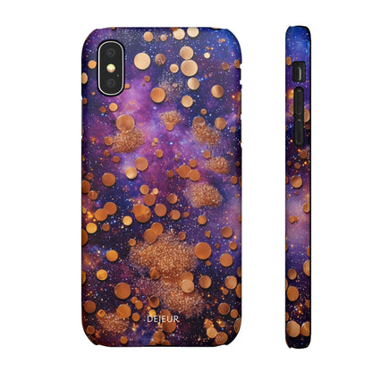 Cosmic Glitter Circles - iPhone Snap Case