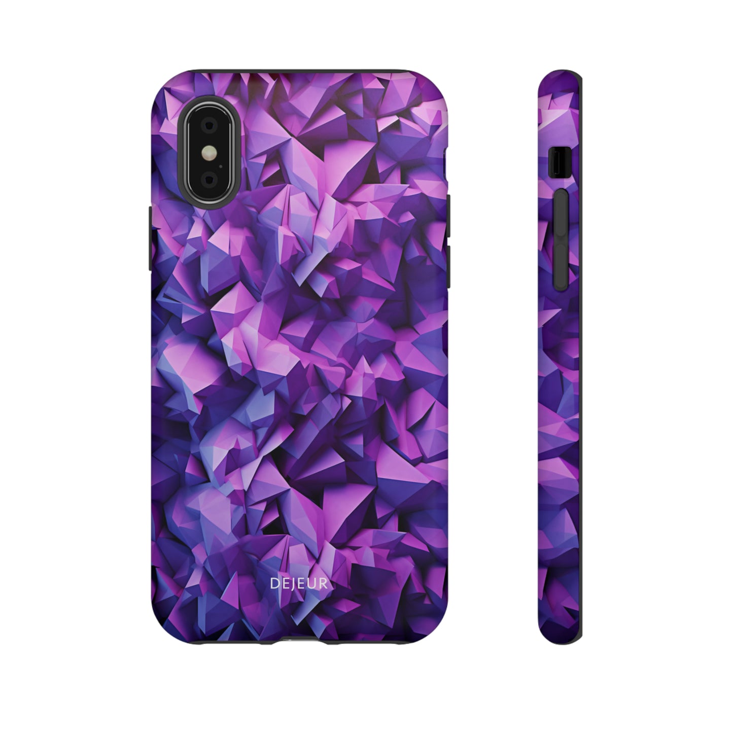 3D Purple Pattern - iPhone Tough Case