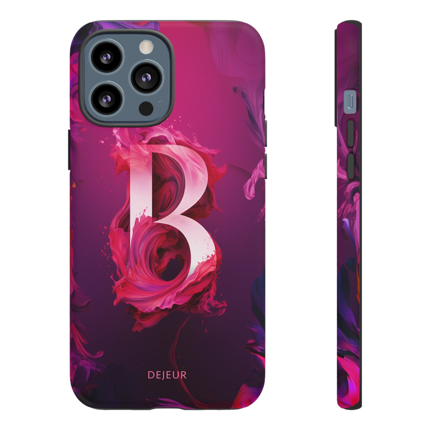 B Pink Splash - iPhone Tough Case