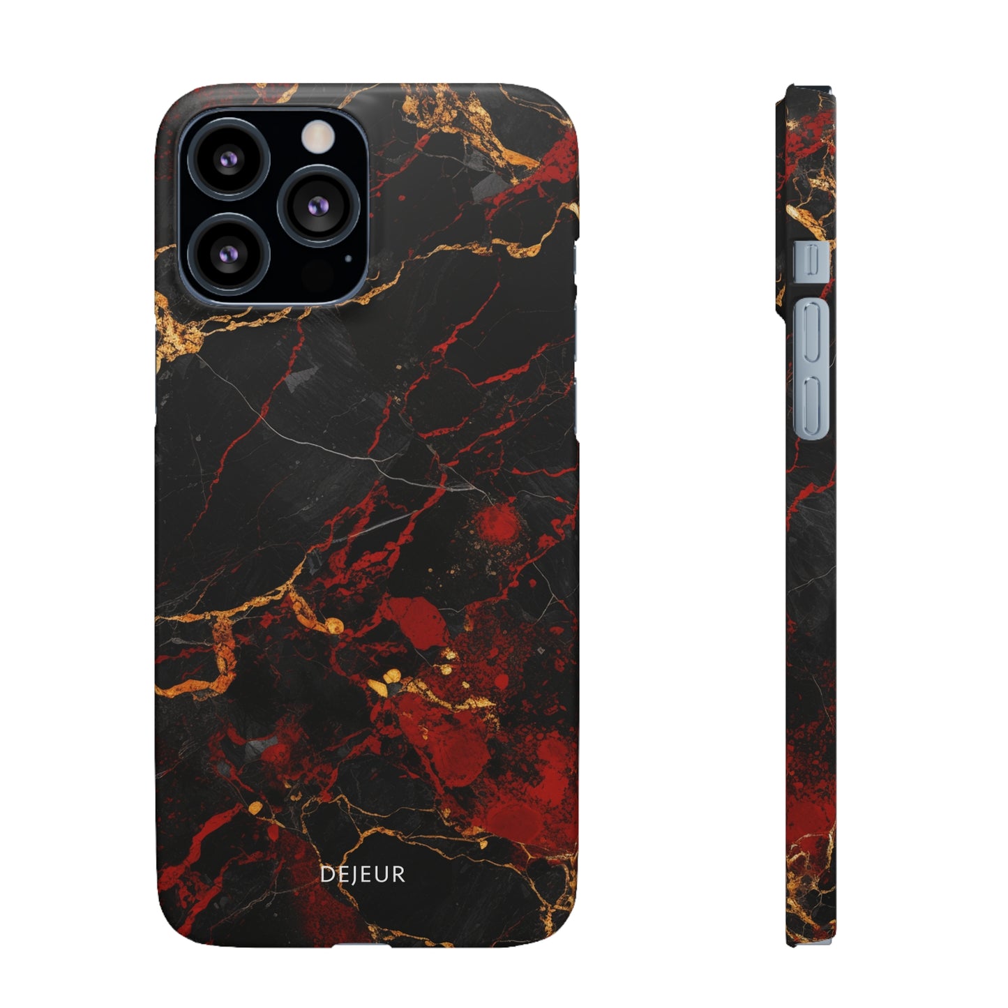 Dark Crimson Marble - iPhone Snap Case