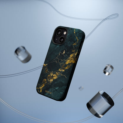 Gold Shadow Marble - iPhone MagSafe Tough Case