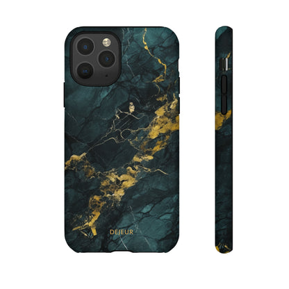 Gold Shadow Marble - iPhone Tough Case