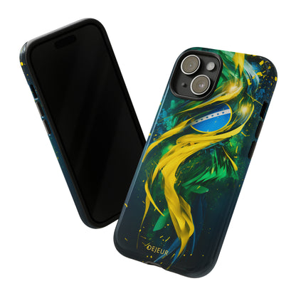 Brazil Splatter Design - iPhone Tough Case