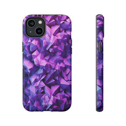 3D Purple Pattern - iPhone Tough Case