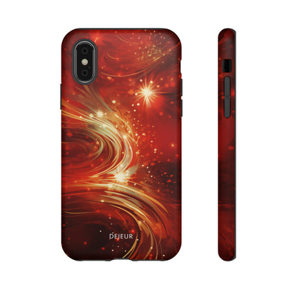 Festive Ruby Swirls  - iPhone Tough Case