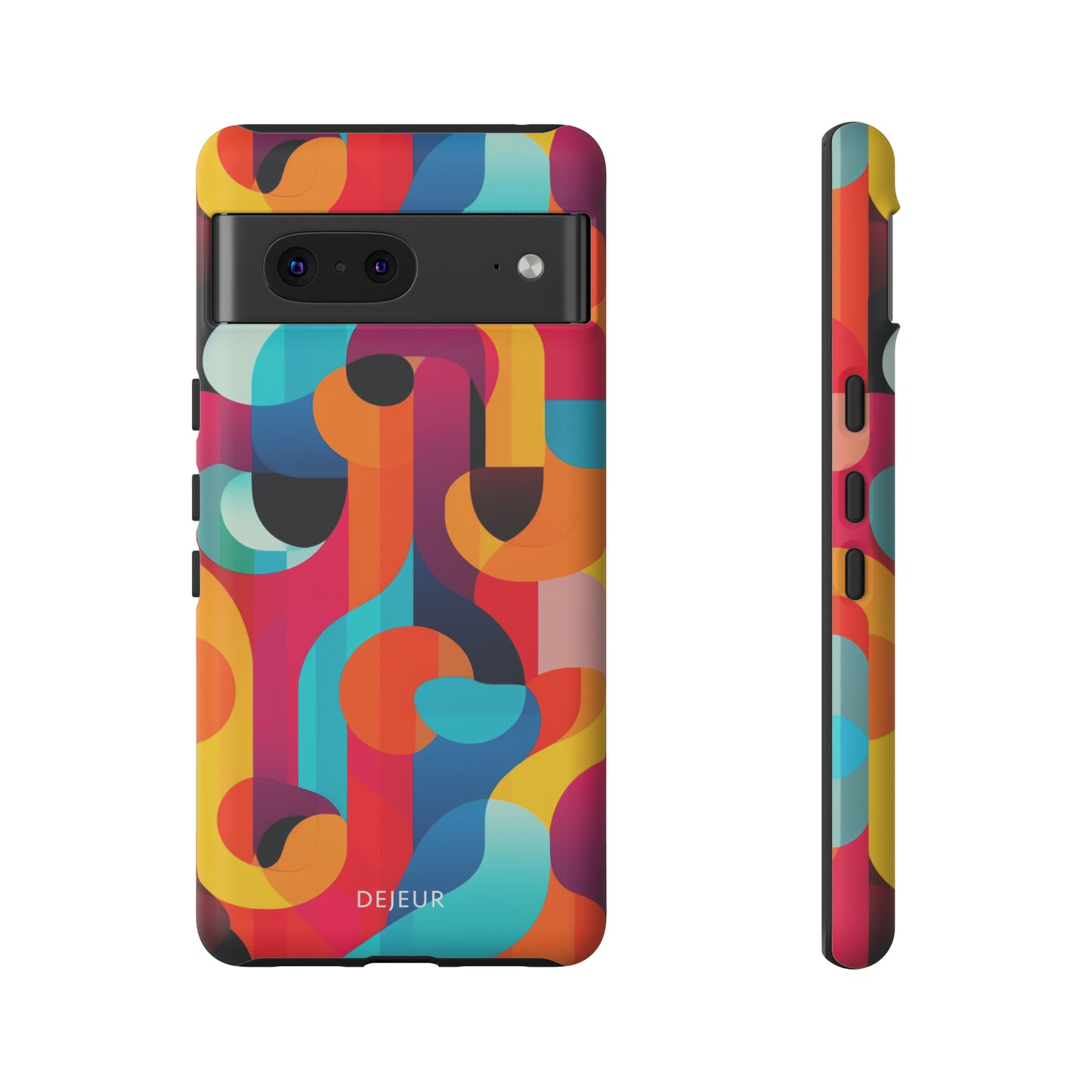 Curved Abstract Shapes - Google Pixel Tough Case