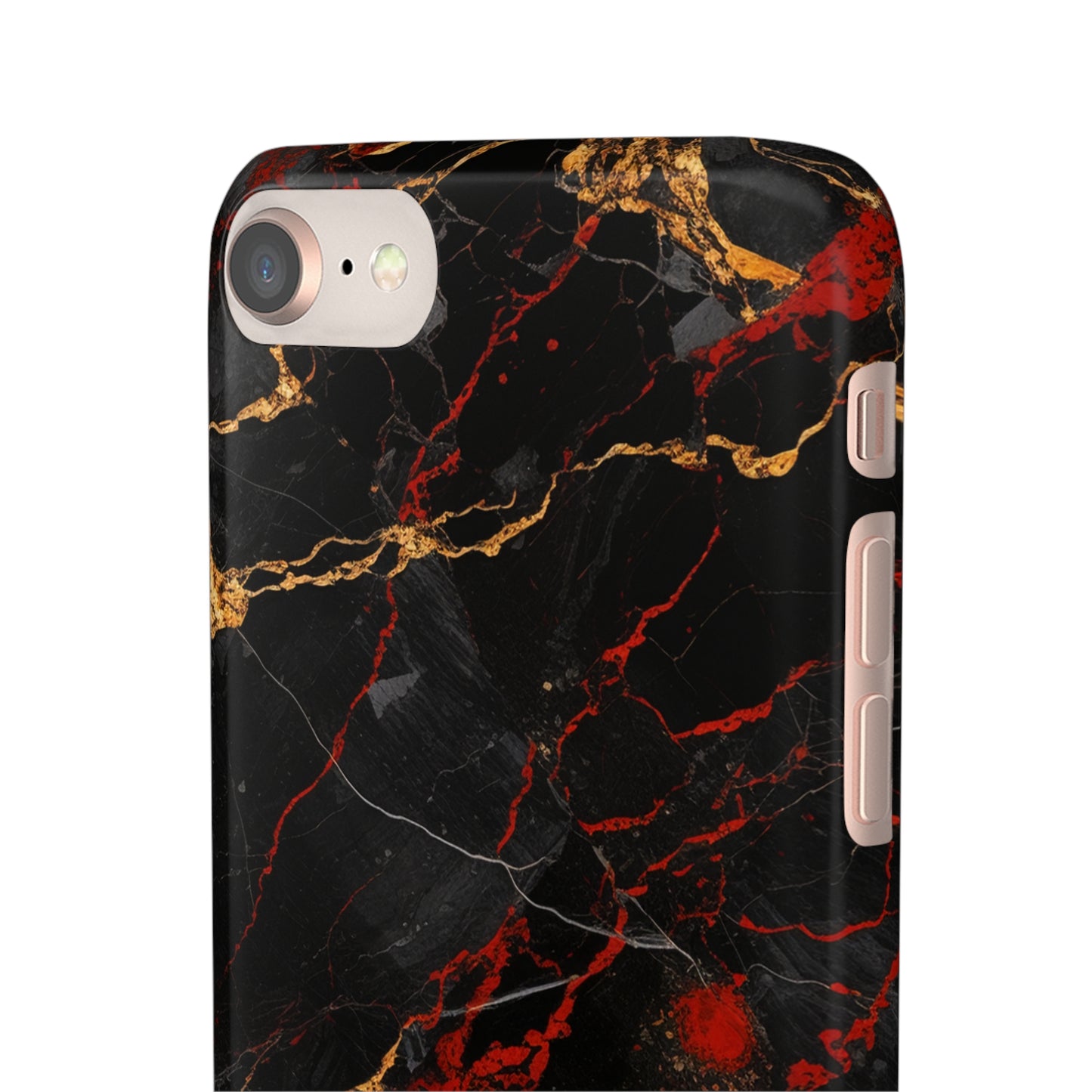 Dark Crimson Marble - iPhone Snap Case