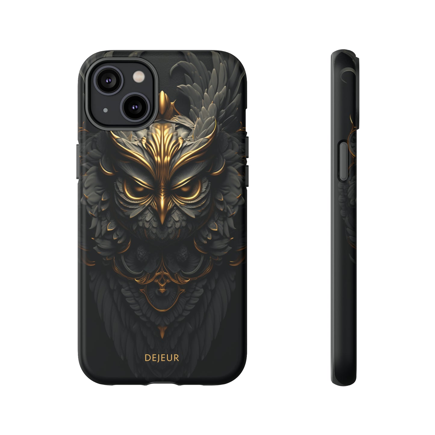 Golden Dark Owl - iPhone Tough Case