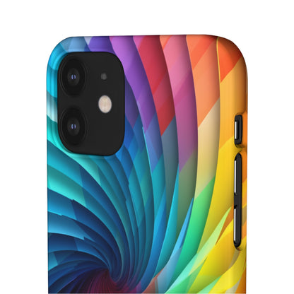 Rainbow Spiral - iPhone Snap Case