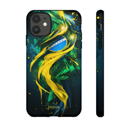 Brazil Splatter Design - iPhone Tough Case