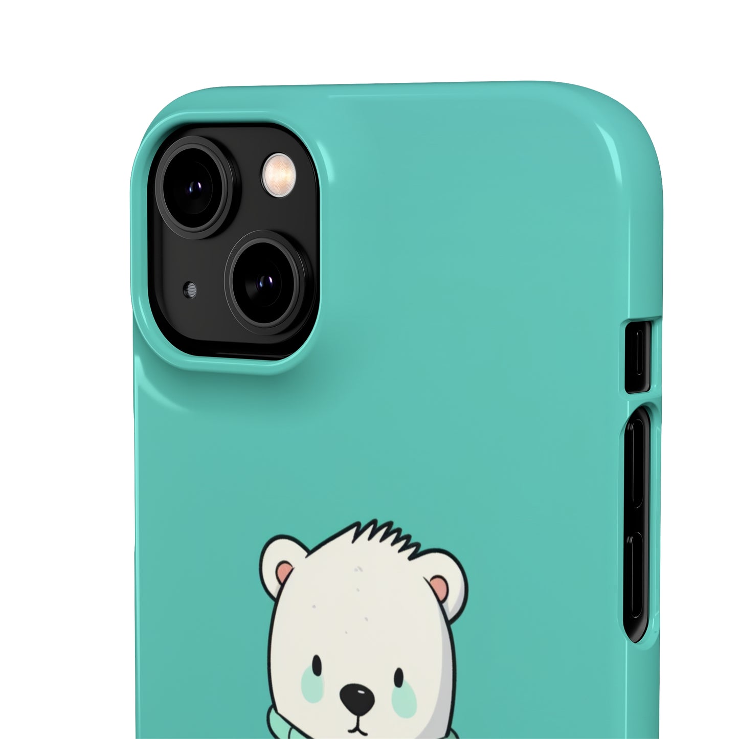 Aqua Coat Bear - iPhone Snap Case