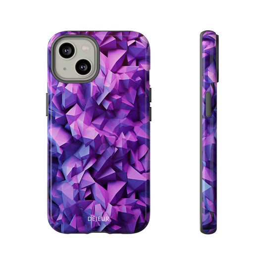 3D Purple Pattern - iPhone Tough Case