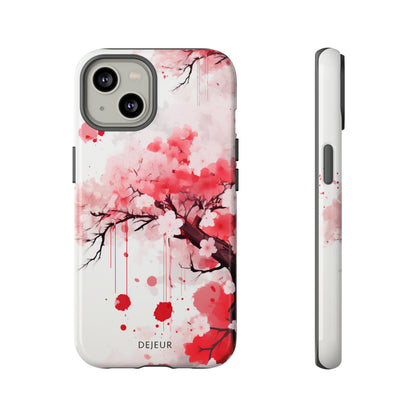 Cherry Blossom Painting - iPhone Tough Case