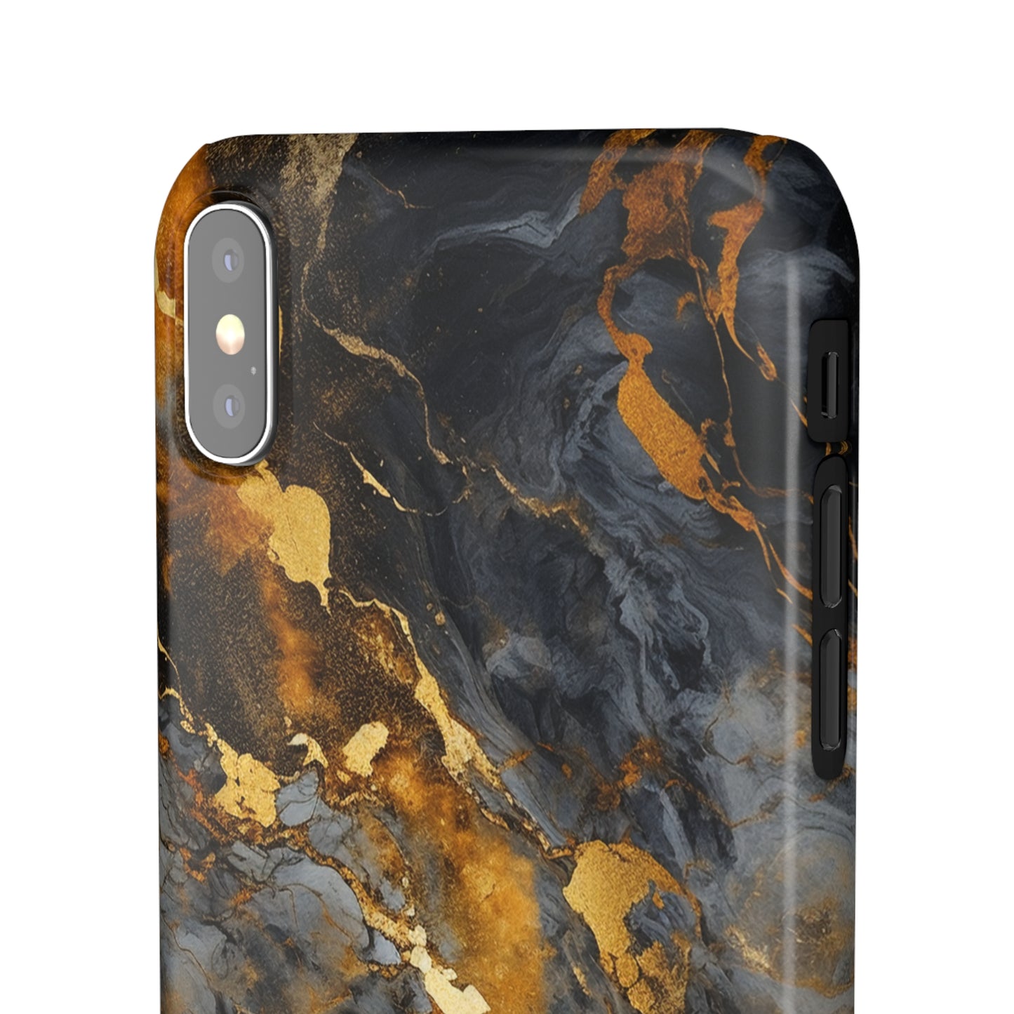 Platinum Gold Marble - iPhone Snap Case