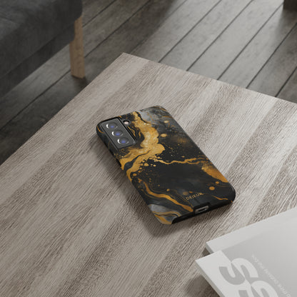 Gold & Black Marble - Samsung Galaxy Tough Case