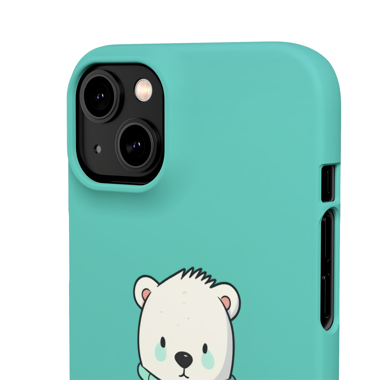 Aqua Coat Bear - iPhone Snap Case