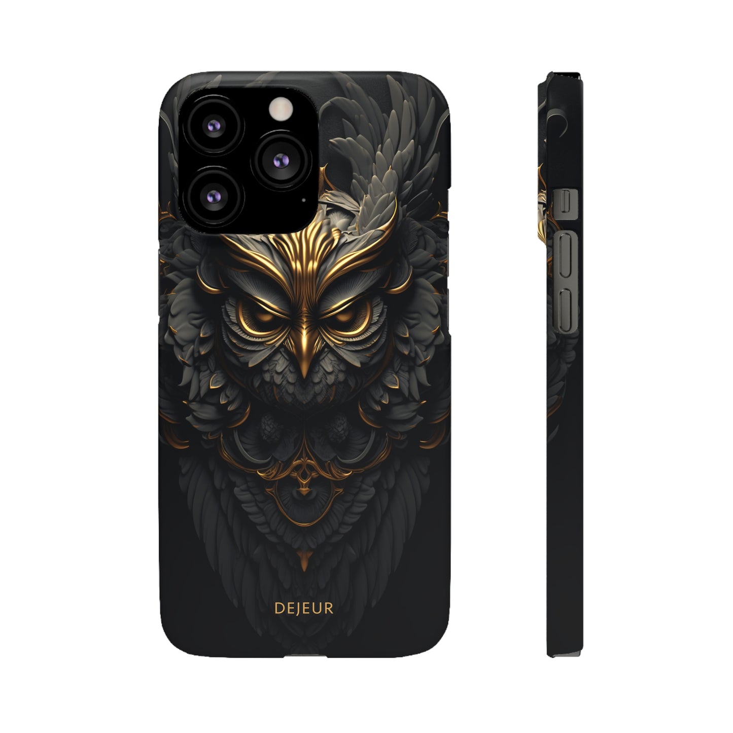 Golden Dark Owl - iPhone Snap Case