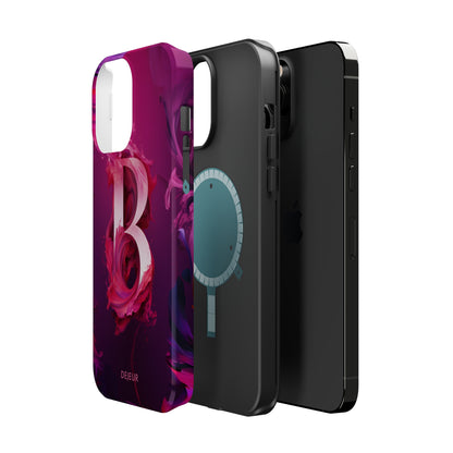 B Pink Splash - iPhone MagSafe Tough Case