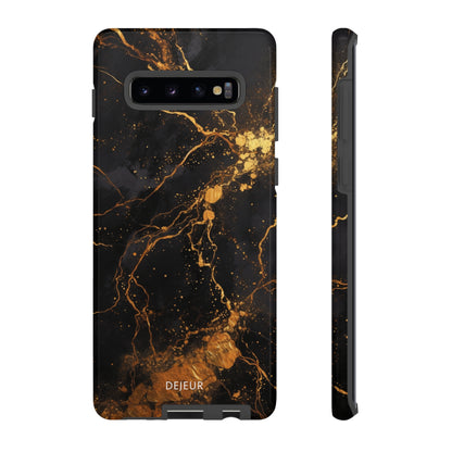 Dark Gold Amber Marble - Samsung Galaxy Tough Case