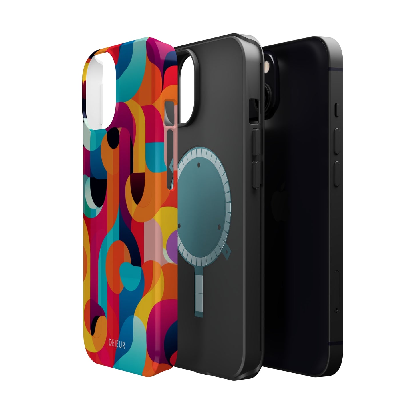 Curved Abstract Shapes - iPhone MagSafe Tough Case