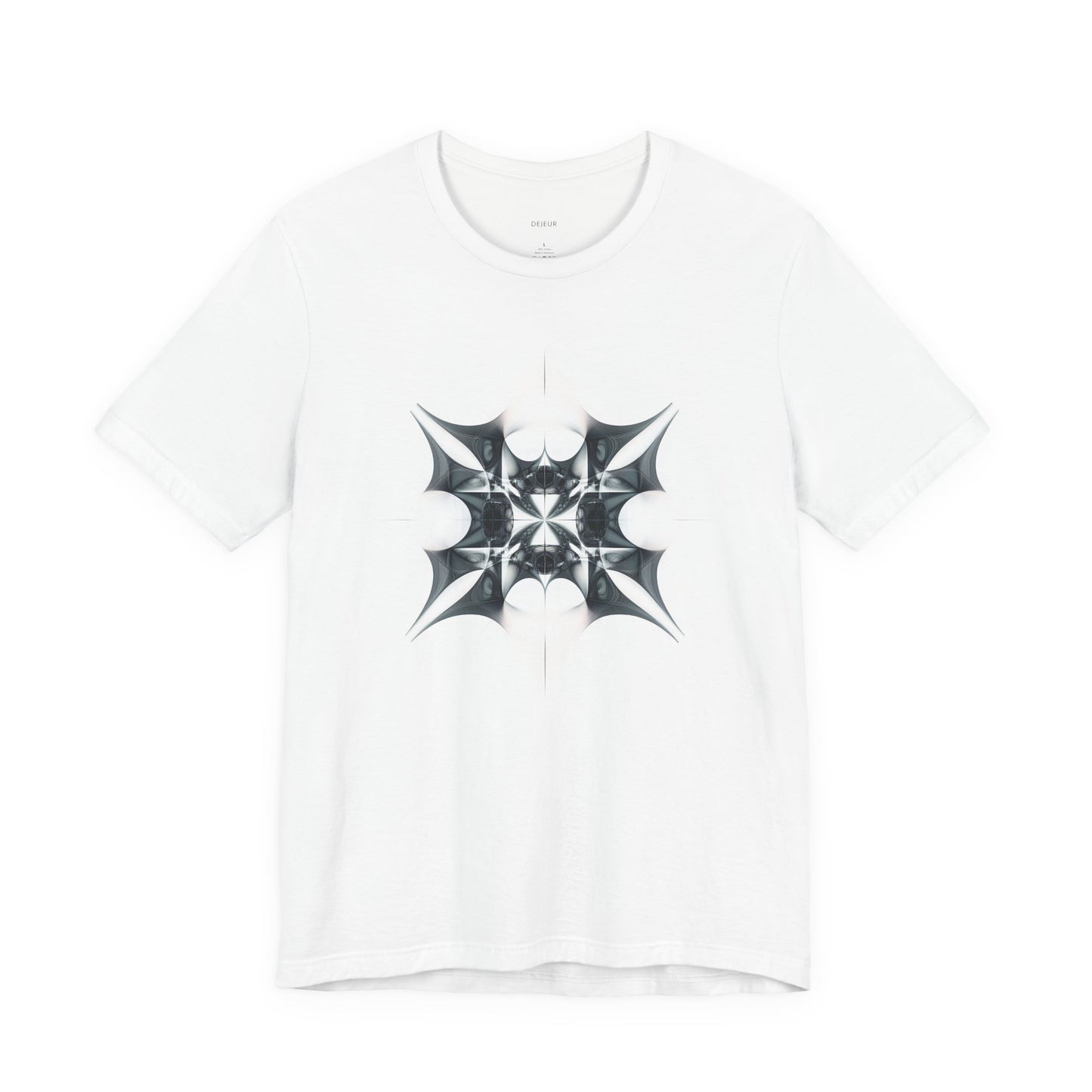 Monochrome Fractal Abstract Wings - T-Shirt