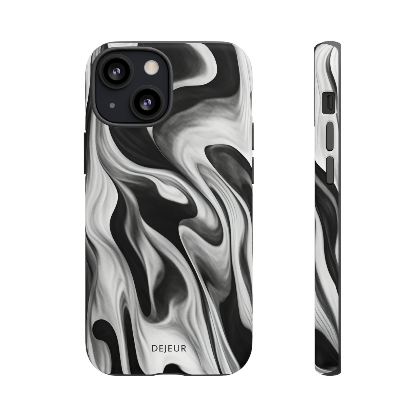 Misty Waves Monochrome - iPhone Tough Case