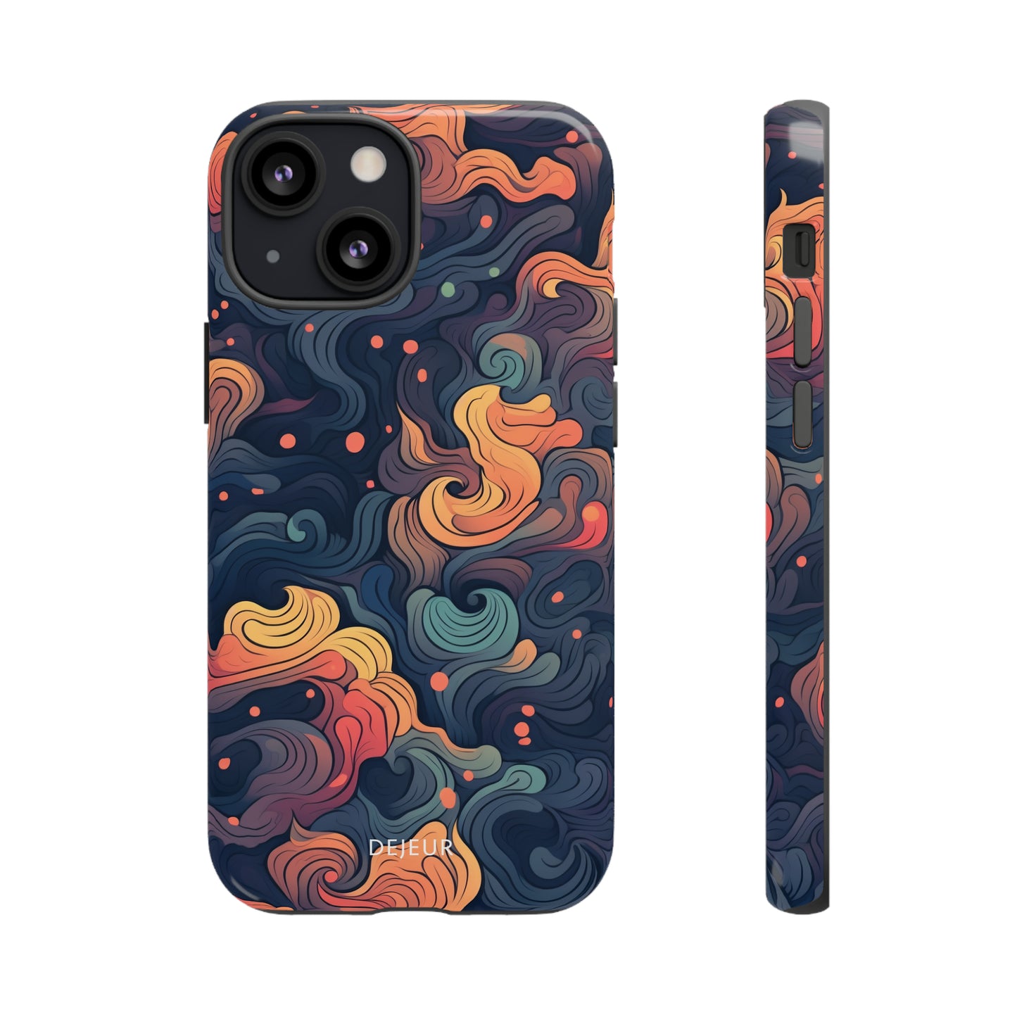 Fox Tail Swirls - iPhone Tough Case