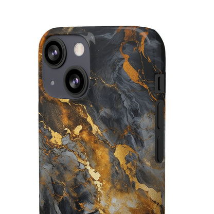 Platinum Gold Marble - iPhone Snap Case