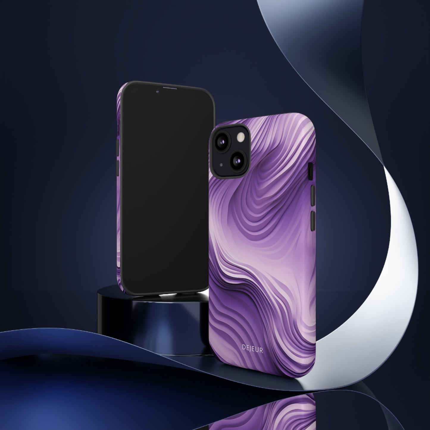 Violet Waves - iPhone Tough Case