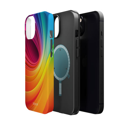 Rainbow Swirl - iPhone MagSafe Tough Case