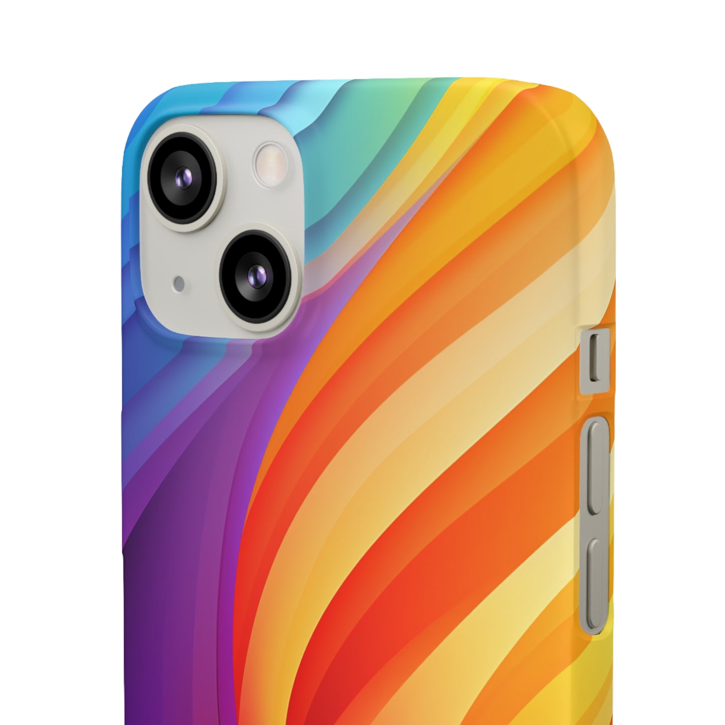 Rainbow Waves - iPhone Snap Case