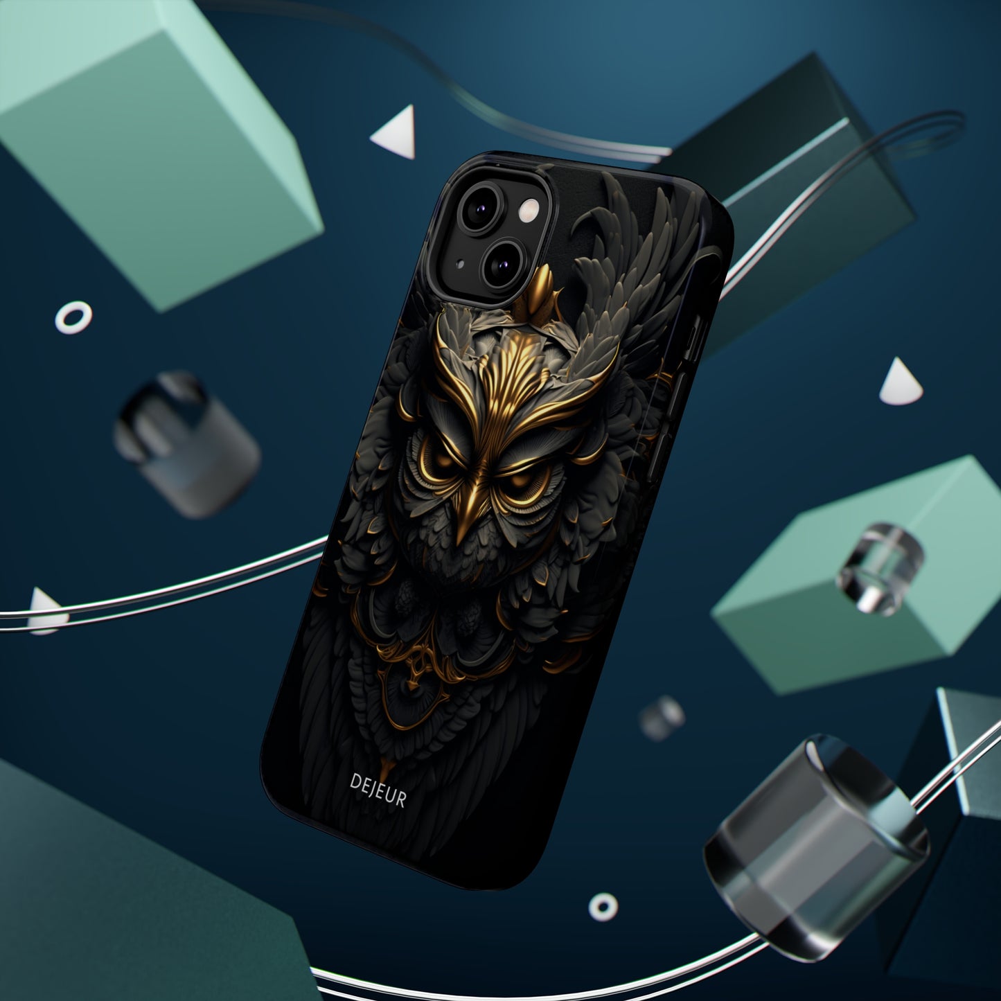 Golden Dark Owl - iPhone MagSafe Tough Case