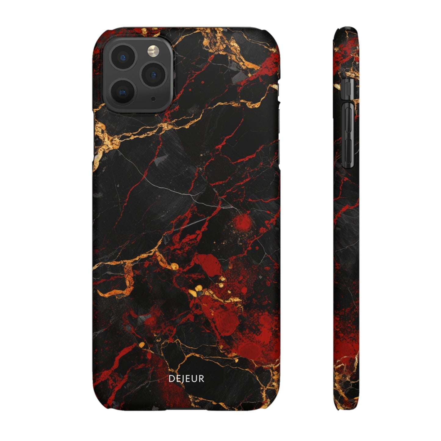 Dark Crimson Marble - iPhone Snap Case