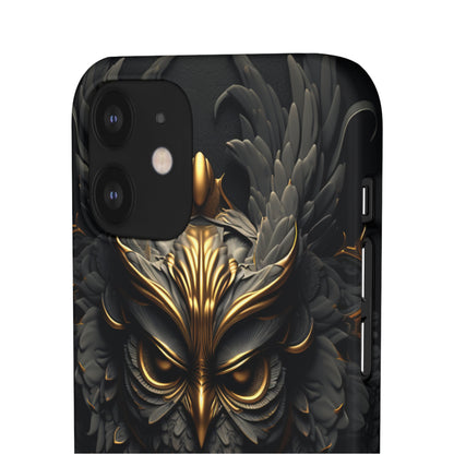 Golden Dark Owl - iPhone Snap Case