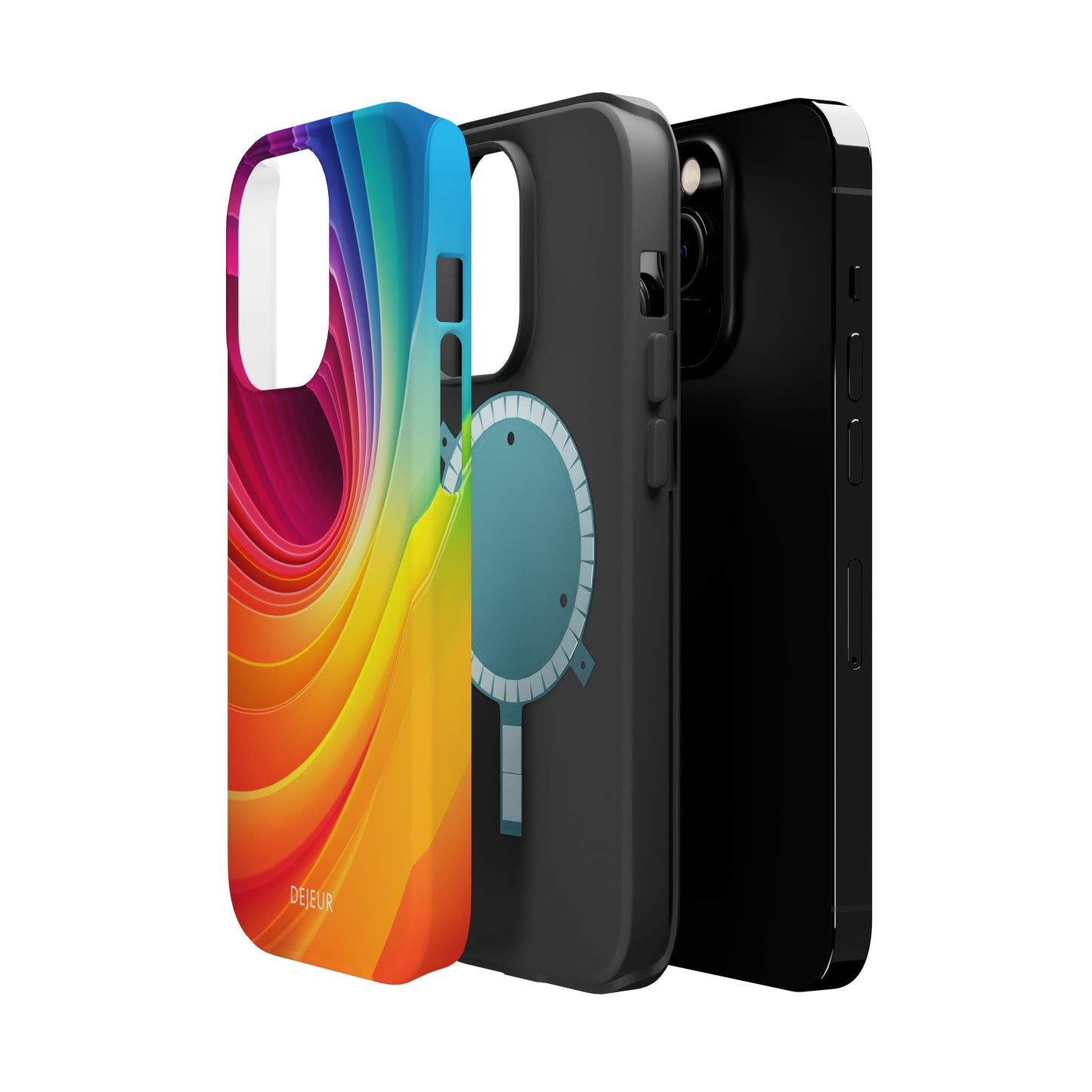 Rainbow Swirl - iPhone MagSafe Tough Case